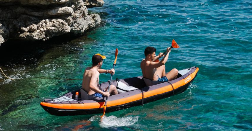 Kayak Routes - Navigating the Turquoise Depths in an Inflatable Kayak