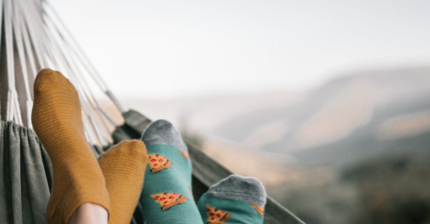 Camping Hammock - Couple Feet in Socks